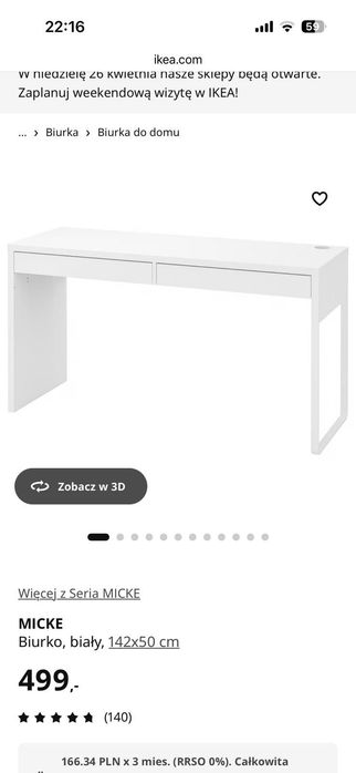 biurko ikea używane
