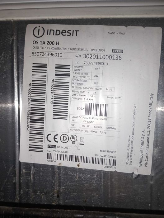 Zamrażarka skrzyniowa Indesit