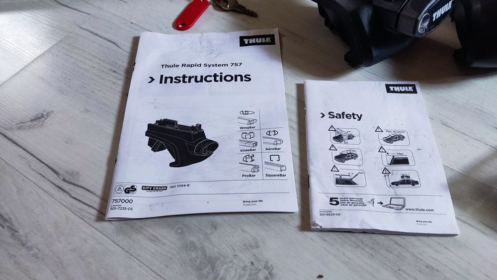 Belki Thule Loadbar ze stopami Rapid system 757