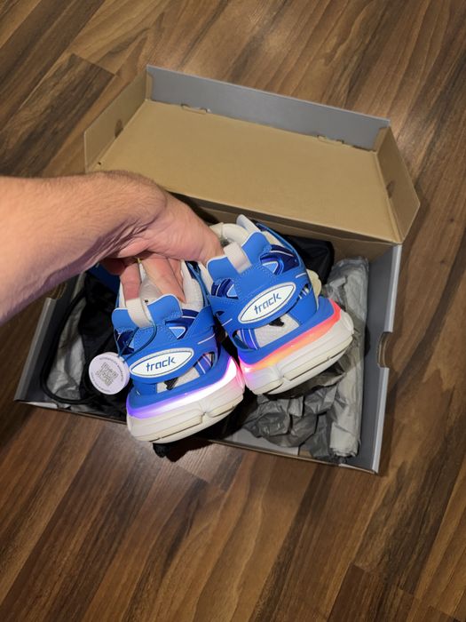 Balenciaga Track Led White Blue