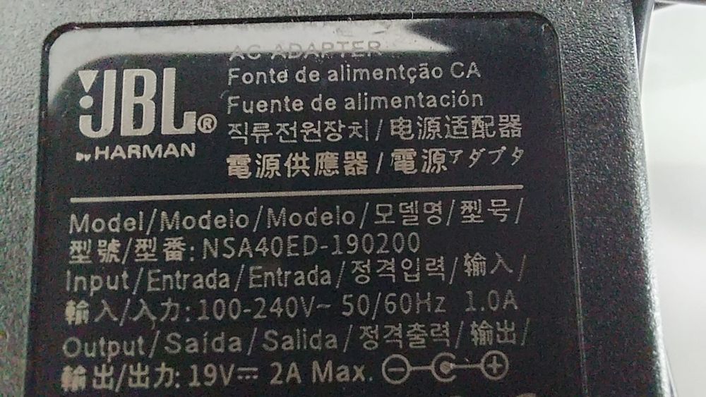zasilacz JBL 19V 2A do soundbara