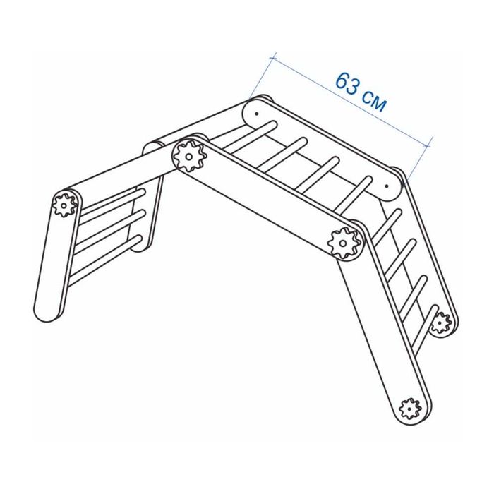 Domowy plac zabaw drewniany Flip Trójkąt Pikler Malpiszon.pl