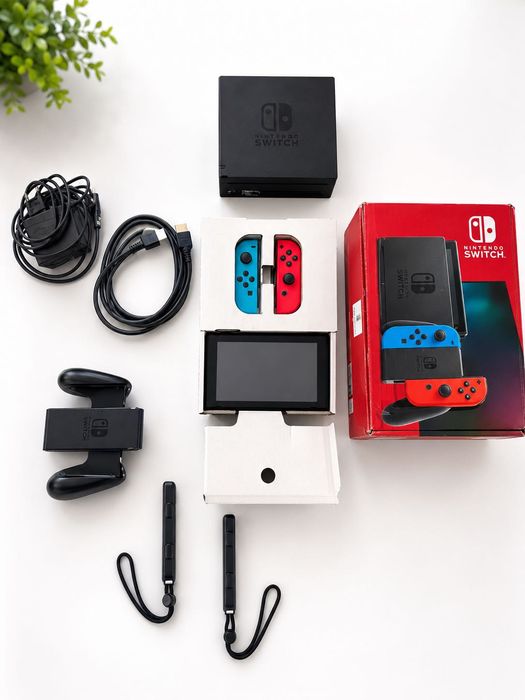 Nintendo Switch V2 bateria estendida com garantia + Pokémon