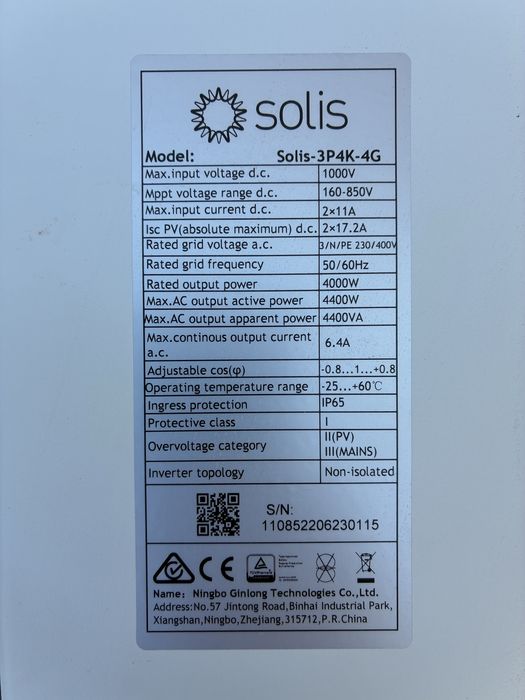 Falownik fotowoltaiczny Solis-3P4K-4G 3-10 kw