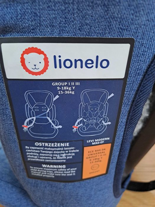 Дитяче автокрісло Lionelo LEVI 9-36 kg Modern Jeans б у