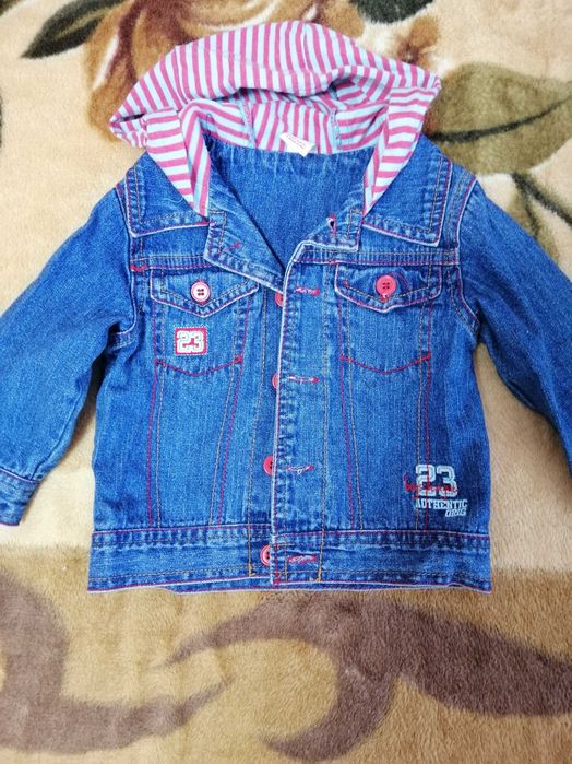 Джинсовая детская куртка, юбка, комбинезон