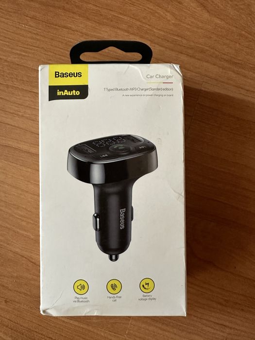 Bluetooth FM-транслятор зарядка Baseus