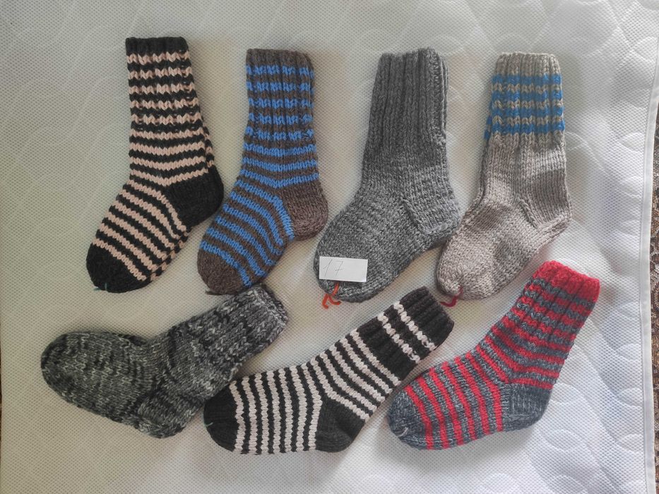 Носки в'язані , носки вязаные. Шкарпетки плетені, Пінетки.