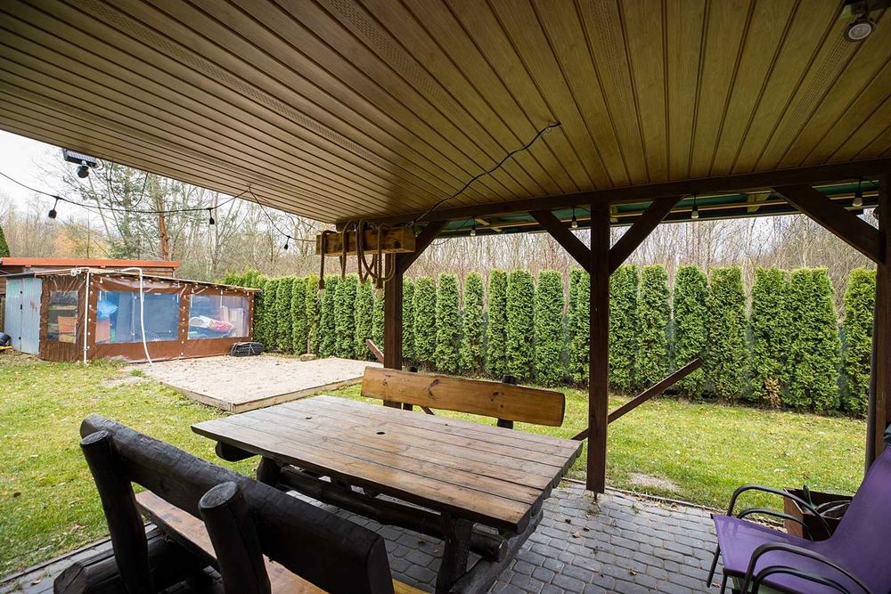 Domek drewniany na wynajem dla maks. 6 osób | balia ogrodowa | sauna