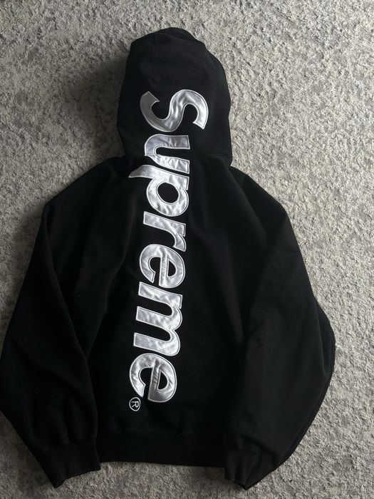Supreme hoodie Satin Applique оригинал