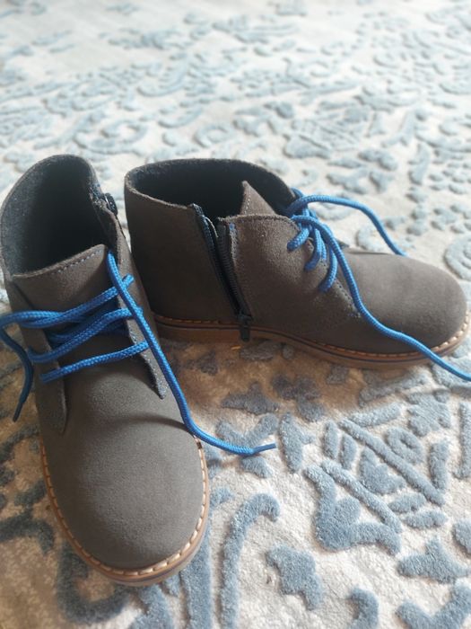 Замшевые деми ботинки на флисе 31р FRIBOO