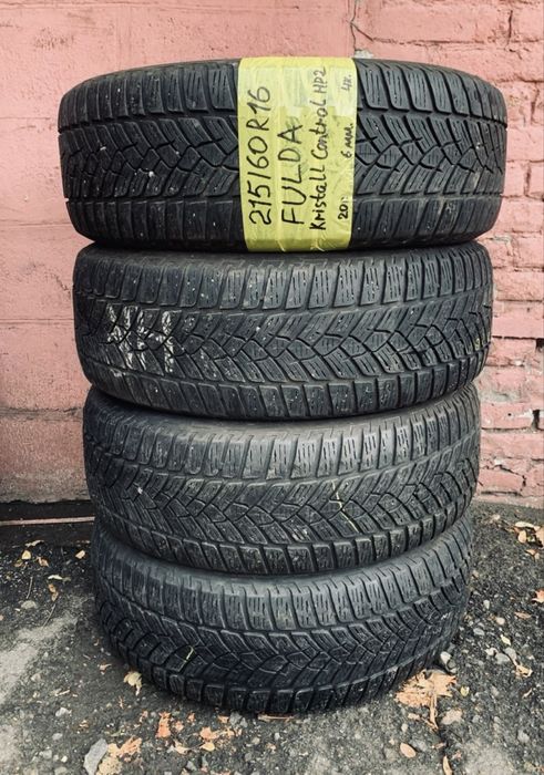 215 60 16 fulda зима 4 штуки протектор 65%