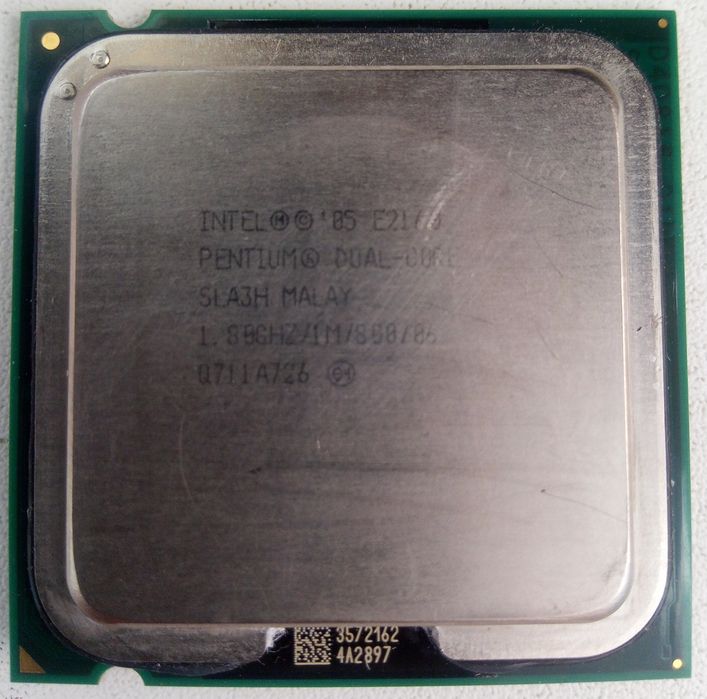 Intel Pentium E2160, 2 ядра, 1.8GHz, socket775.