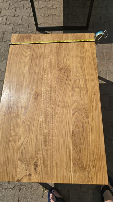 Ława dębowa metal drewno