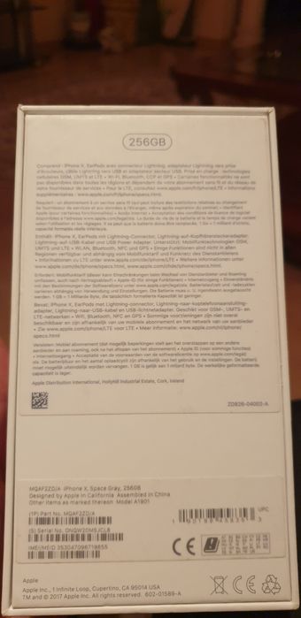 Продається Apple iPhone X на 256 ГБ у хорошому стані.
Телефон доглянутий, акуратно використовувався.
Усі основні функції працюють.

Пам’ять: 256 ГБ.