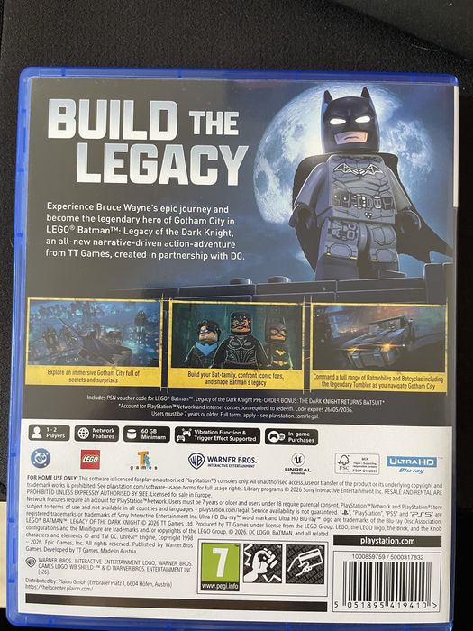 Batman dziedzictwo Playstation5