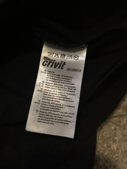 Czarna bluza sportowa Crivit z kapturem