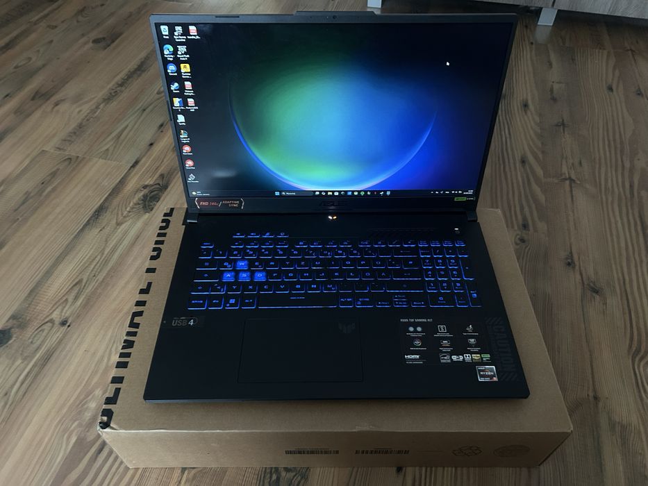 Asus Tuf A17 • RTX 4050 • Ryzen 5 • Ssd 512gb • 16gb Ram •STAN IDEALNY