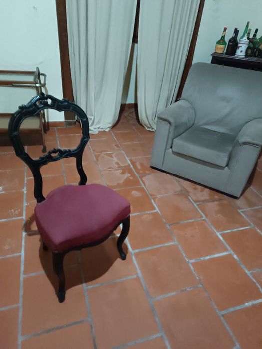 Cadeira vintage estofada