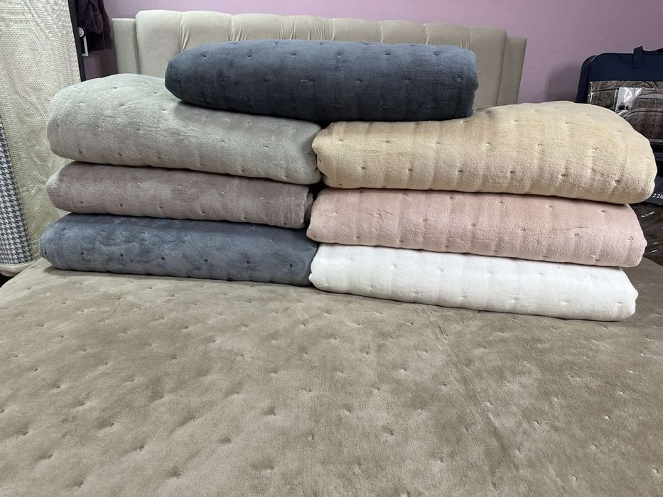 Велюрові двохсторонні набори покривала з наволочками, виробництво Діма