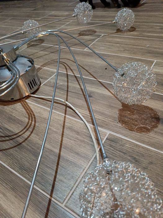 lampa sufitowa wisząca z 9 elementów