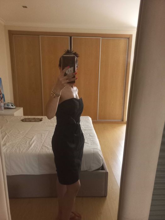 Vestido H&M cai cai preto