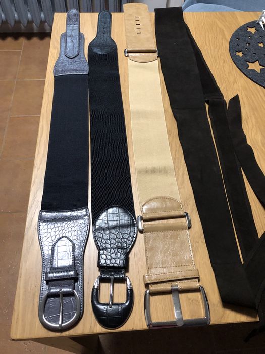 Pasek skórzany damski