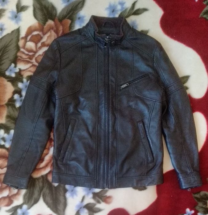 Чоловіча шкіряна куртка