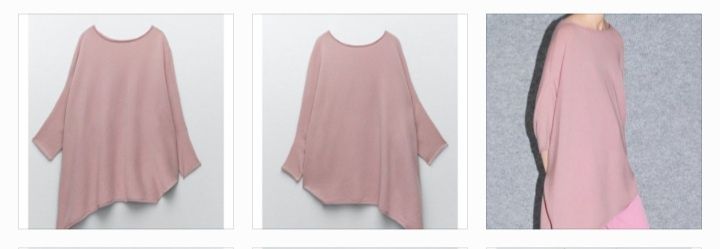 Zara wełna  sweter asymetryczny  s limitowana edycja