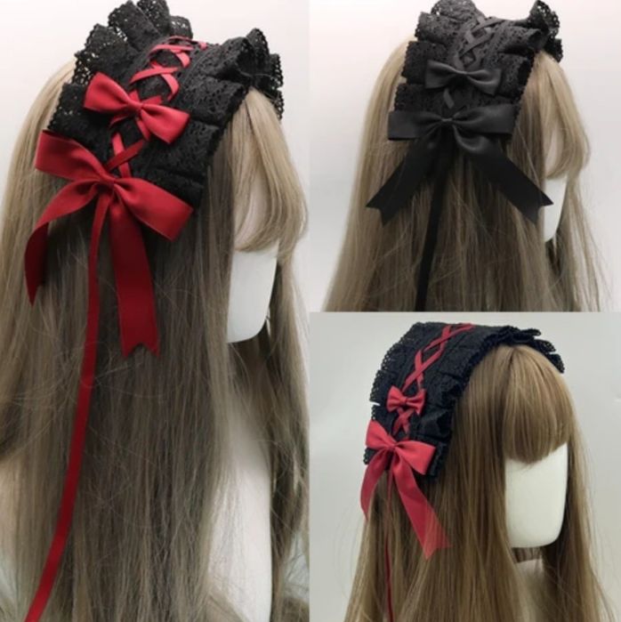 Повязка на голову готическая лолита