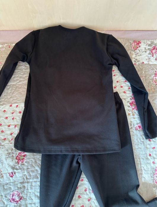 Термобілизна жіноча чорна з мікрофлісу