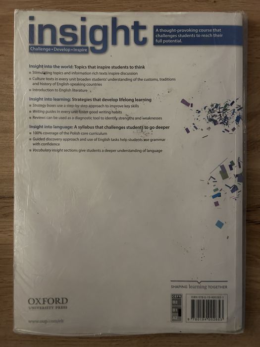Insight podręcznik dla szkół ponadgimnazjalnych język angielski