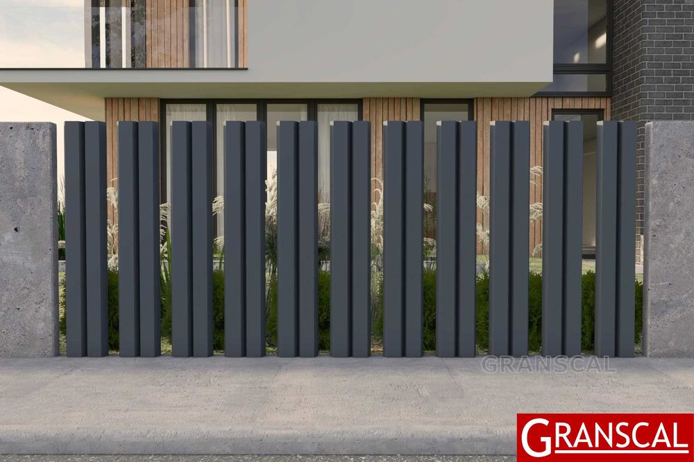 Ogrodzenie aluminiowe nowoczesne brama przesuwna furtka płot Poznań