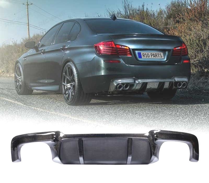 DIFUSOR BMW F10 F11 LOOK M PERFORMANCE CARBONO