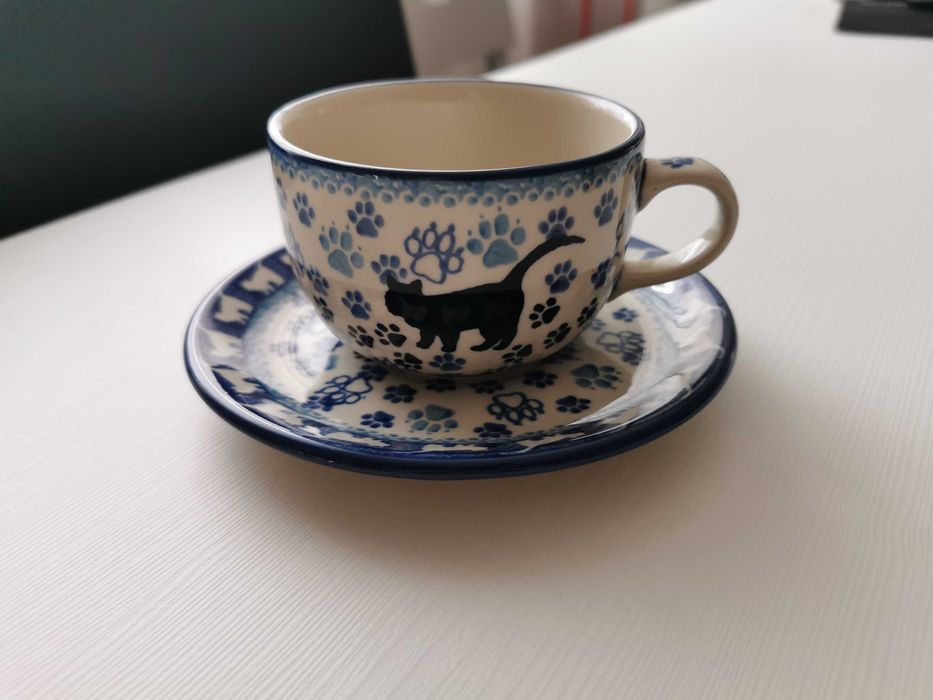 Turystyczny zestaw Bolesławiec kot nowy