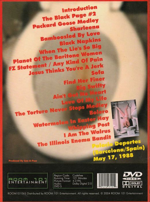 DVD Frank Zappa - Barcelona The Hard Way