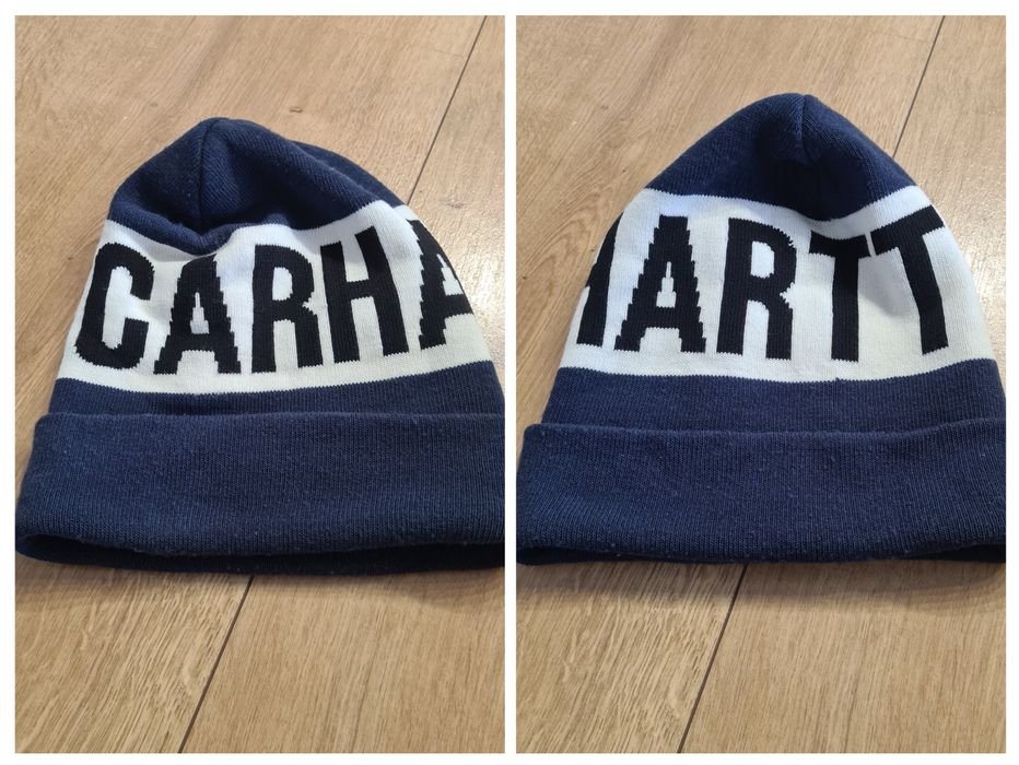 Czapka Carhartt. Unikat. Granatowo biała. Drill y2k vintage Skate