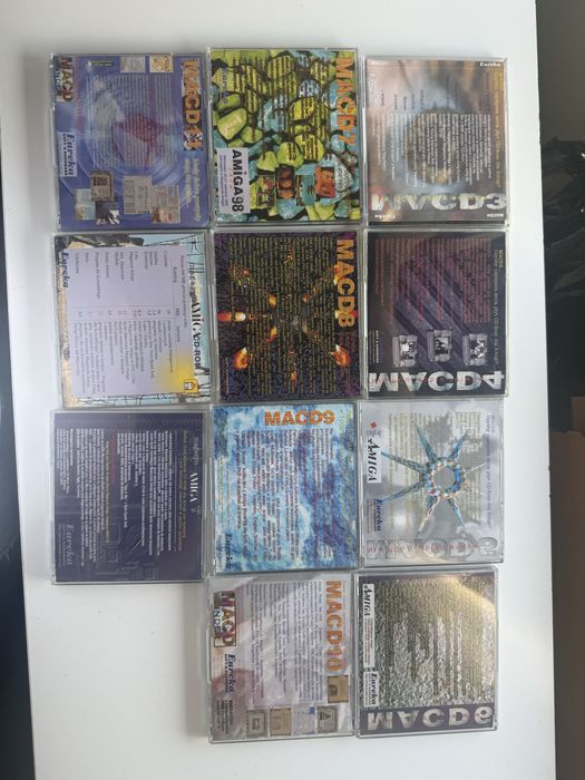 Zestaw płyt CD do Amigi – MACD 1-11, komplet