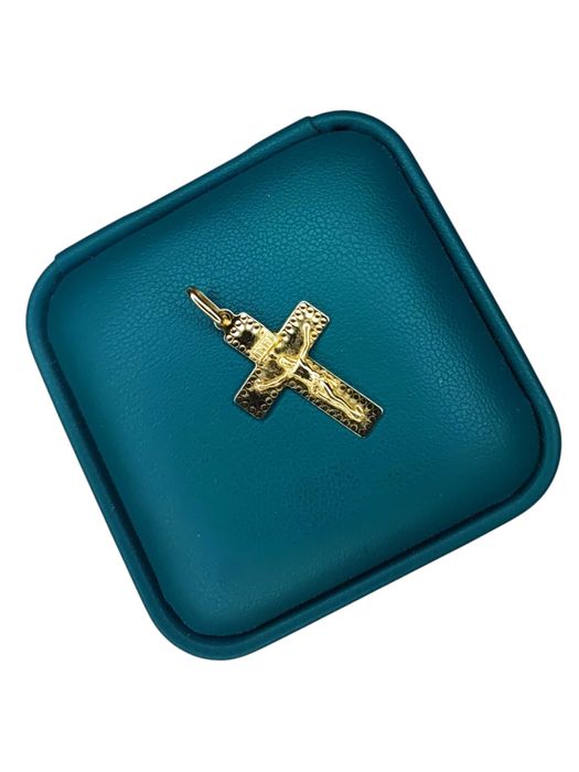 złota zawieszka krzyżyk 585 0,88g