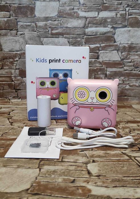 Дитячий фотоапарат / Миттєвий друк / Карта пам'яті 32 Гб