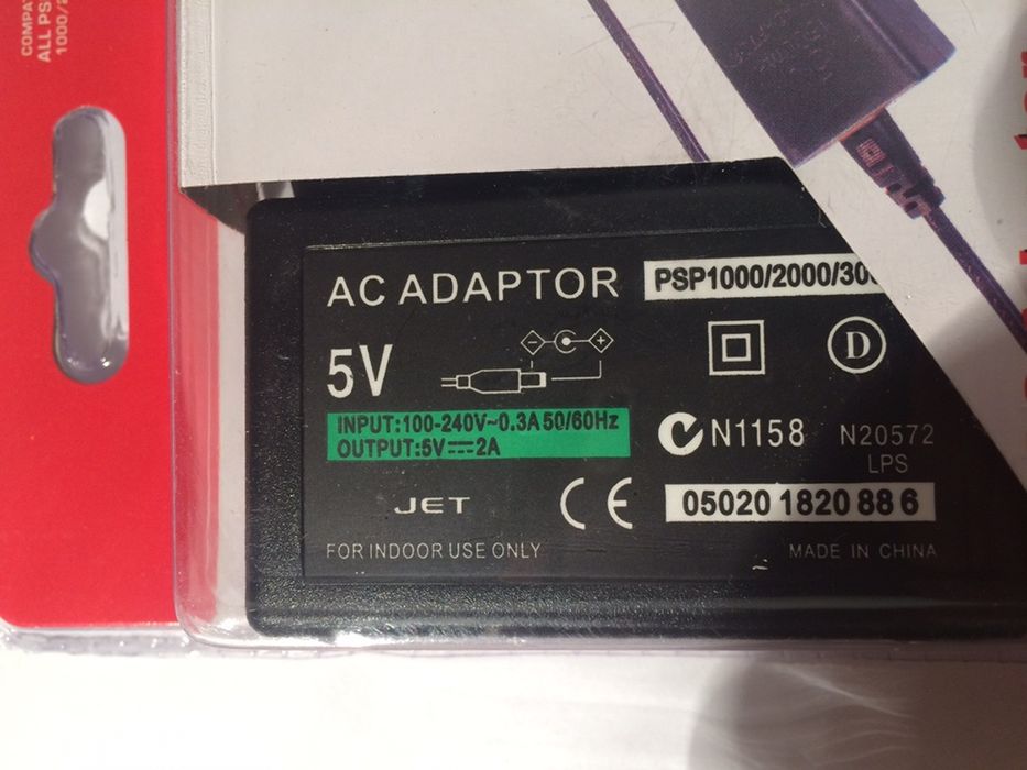 Carregador psp 1000/2000/3000 novos e selados