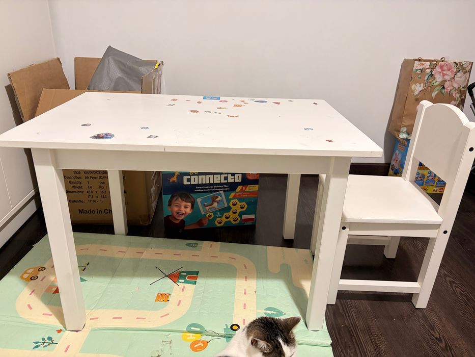IKEA KRITTER Zestaw dziecięcy stolik + krzesełko