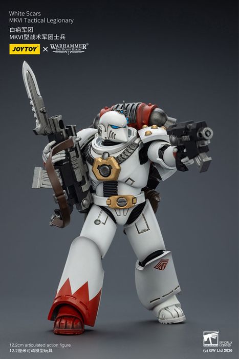 Фігурка warhammer40k JoyToy White Scars MKVI Tactical Legionary 1/18