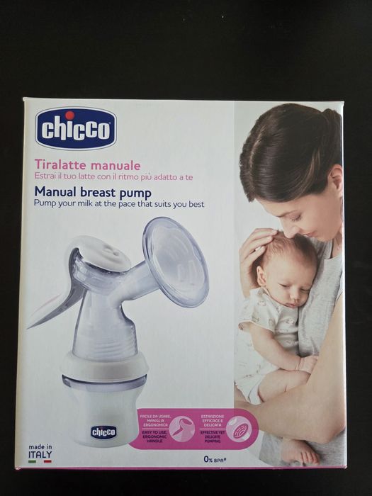 Bomba Tira-Leite Manual Chicco NaturalFeeling (S/ Biberão) - Como Nova