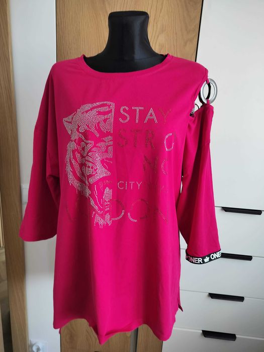 Bluza bluzka damska 46 turecka z klasą tył dłuższy Freestill lampas