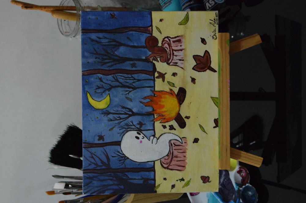 Telas pintadas á mão