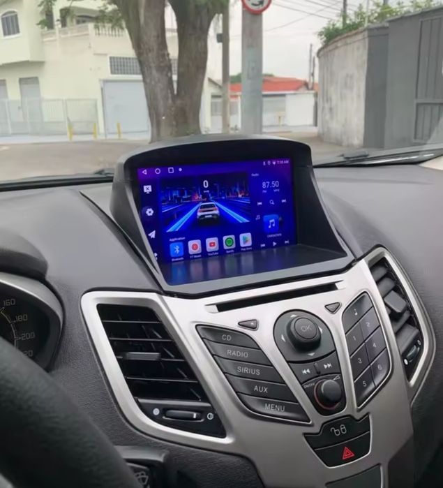 Rádio 2 DIN  Ford Fiesta (2008 a 2017) MK6 + 4+32GB + carplay