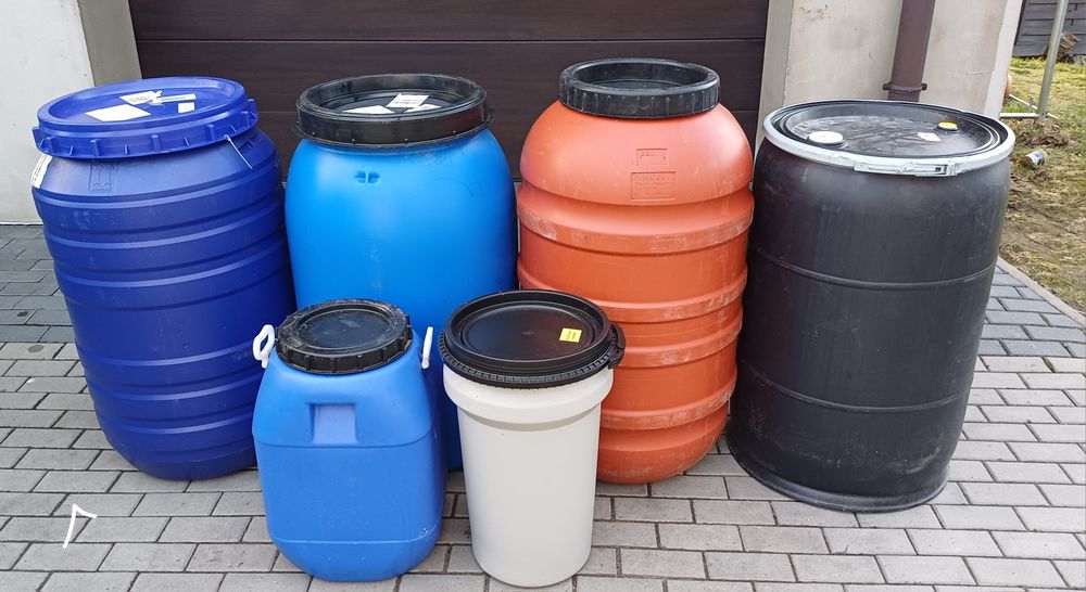 Beczka beczki 210l zbiornik mauzer woda deszczówka pasza zboże