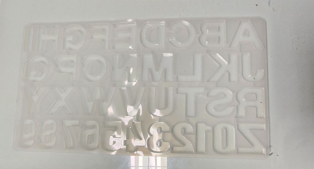Molde de silicone para resina Alfabeto completo (NÃO ENVIO Á COBRANÇA)