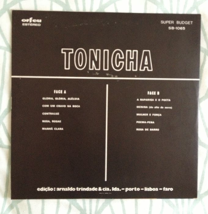 Disco Vinil Tonicha "Tonicha"